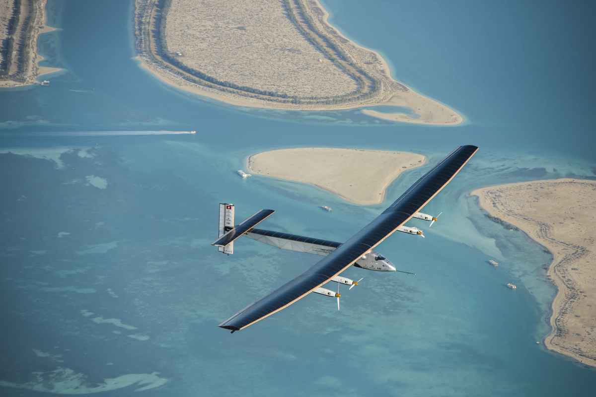 Second Test Flight of Solar Impulse 2 in Abu Dhabi, United Arab Emirates